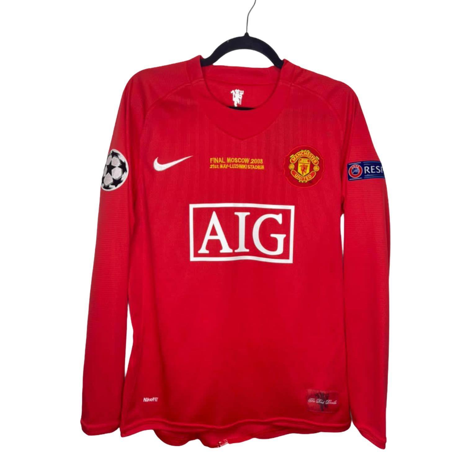 Manchester United Home Long Sleeve UCL final 2008 Ronaldo 7 – iraq