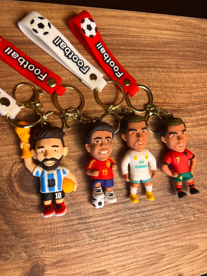 مداليه مع مجسم مصغر للاعب.