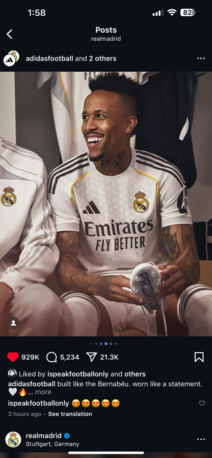 تيشيرت ريال مدريد الاساسي 2026 نسخه لاعب