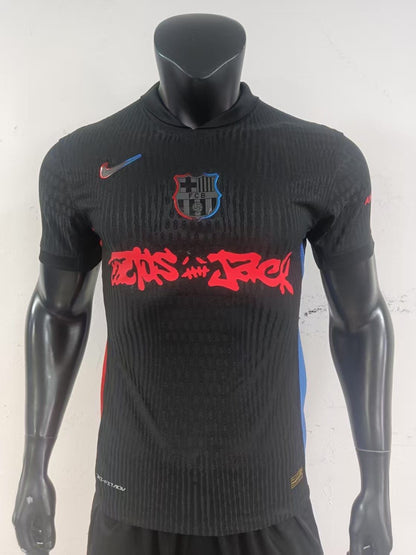 تيشيرت برشلونه الثاني 2025 نسخه لاعب