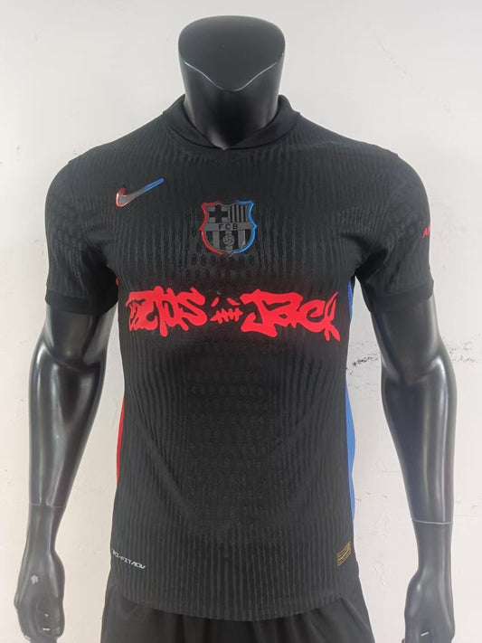 تيشيرت برشلونه الثاني 2025 نسخه لاعب