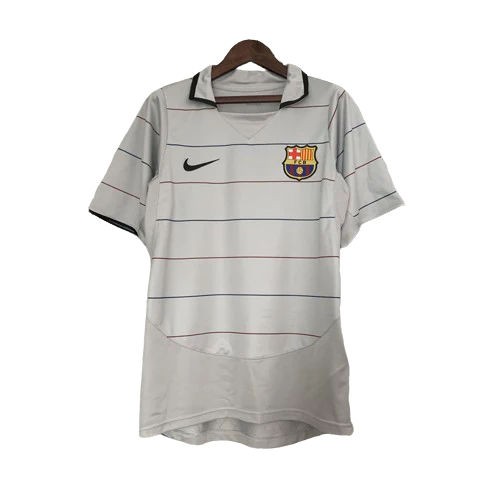 تيشيرت برشلونة كلاسك 2004-05 مطبوع رونالدنيهو او حسب طلب