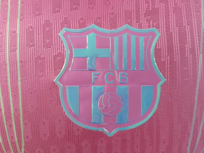 تيشيرت برشلونه الوردي. 2026 نسخه لاعب