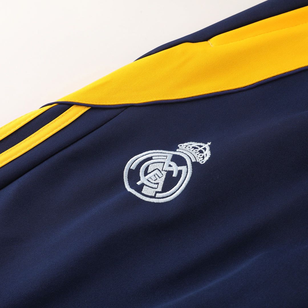 تراك ريال مدريد سحاب كامل ابيض