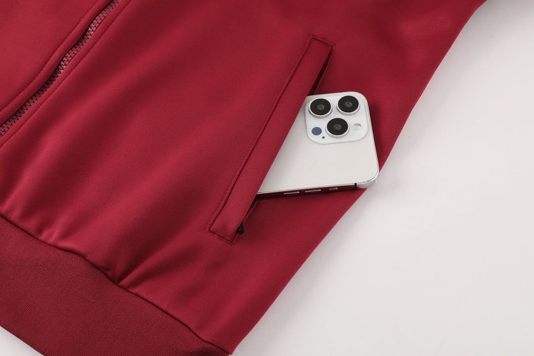 تراك برشلونة الاحمر سحاب كامل