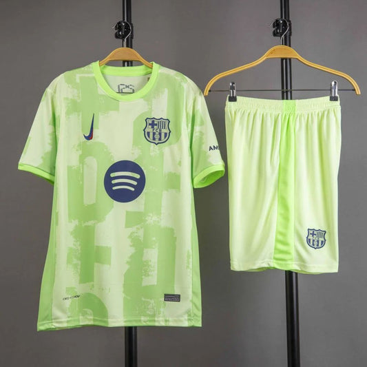 تيشيرت وشورت برشلونة الثالث نسخه مشجع 2025