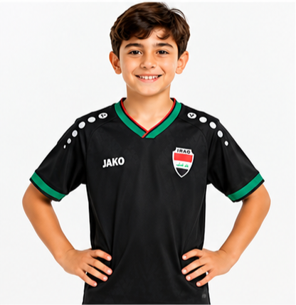 تيشيرت  اطفال منتخب العراق الاسود