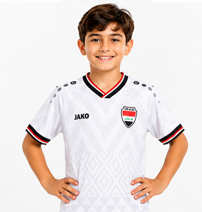 تيشيرت  منتخب العراق اطفال ابيض