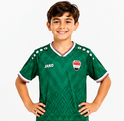 تيشيرت  منتخب العراق للأطفال اخضر