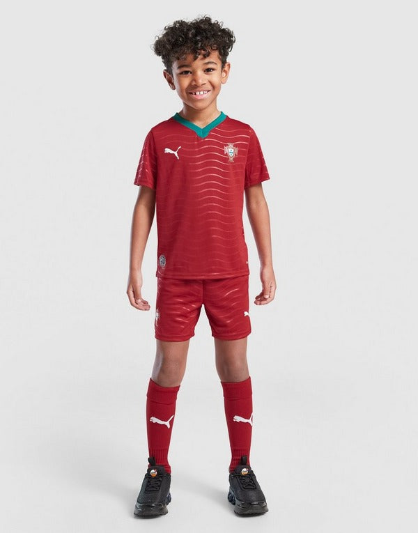 تيشيرت وشورت منتخب برتغال الاساسي اطفال 2026