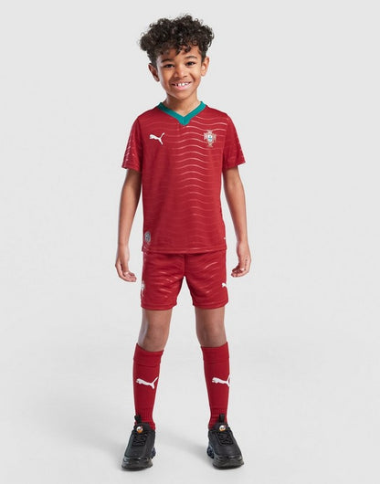 تيشيرت وشورت منتخب برتغال الاساسي اطفال 2026