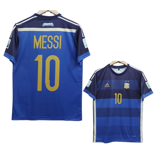 تيشيرت منتخب الارجنتين كاس الاعالم 2014 MESSI 10 & BADGES